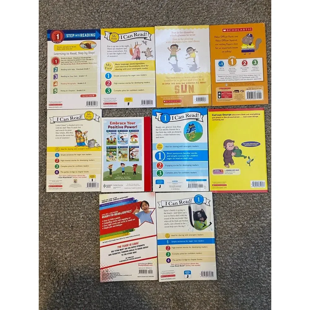 Kids Beginner Paperback Level 1 Kindergarten Books
